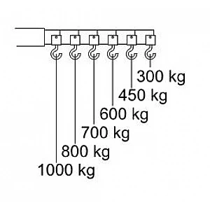 Hidrauliskais celtnis CC10, 1000 kg