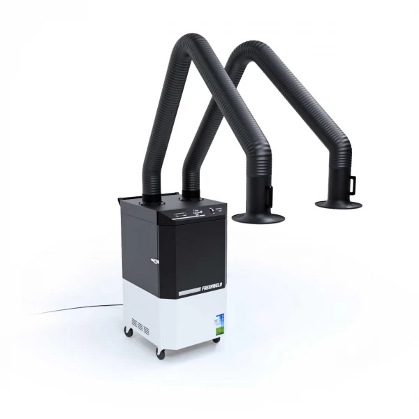 Mobilā dūmu nosūces iekārta ar tīrāmu kārtridža filtru un divām nosūces rokām M4/2200 FRESHWELD