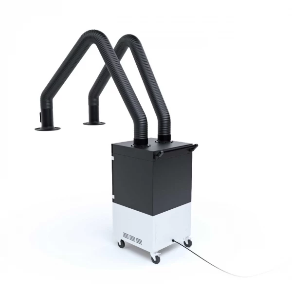 Mobilā dūmu nosūces iekārta ar tīrāmu kārtridža filtru un divām nosūces rokām M4/2200 FRESHWELD