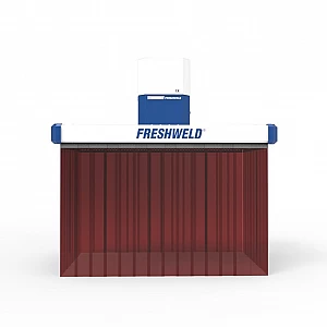 Robotic welding extraction hood with curtain i8 FRESHWELD