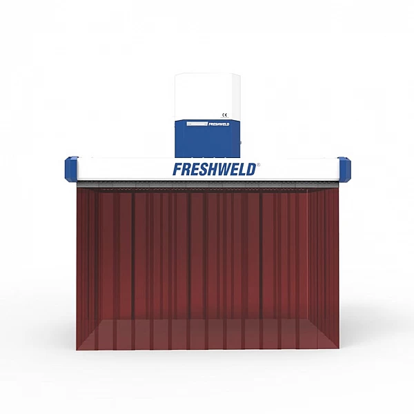 Robotic welding extraction hood with curtain i8 FRESHWELD