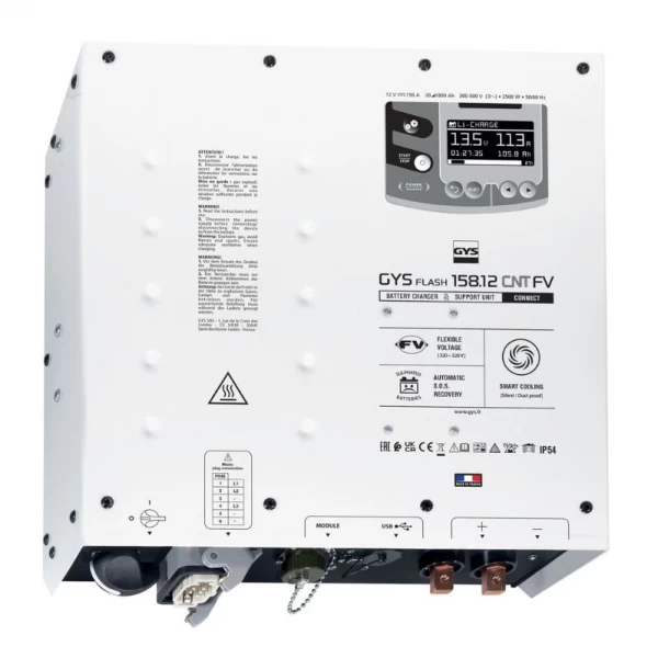 Трёхфазное зарядное устройство GYSFLASH 158.12 CNT FV