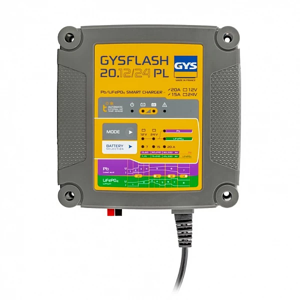 Зарядное и обслуживающее устройство для аккумуляторов GYSFLASH 20.12/24 PL