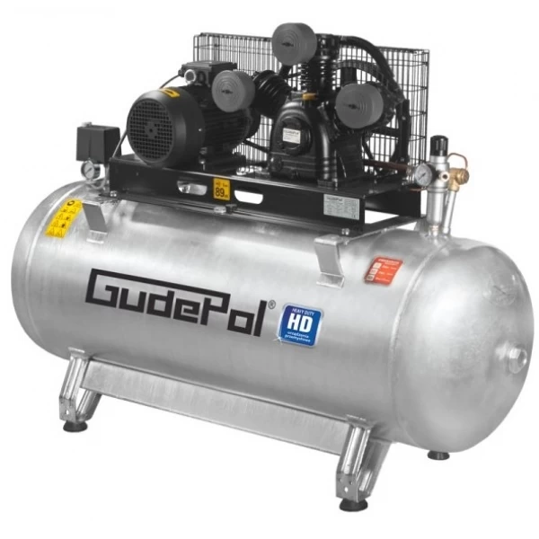 Поршневой воздушный компрессор Gudepol HD 50-270-700, 270 л, 700 л/мин, 10 бар