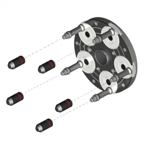 Регулируемая прижимная пластина для центрирования колёс QuickPlate V (4-штифтовая) Haweka