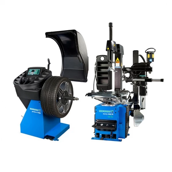 Monty® 3300-24 smartSpeed™ EM tire changer and Geodyna® 7340L wheel balancer set Hofmann