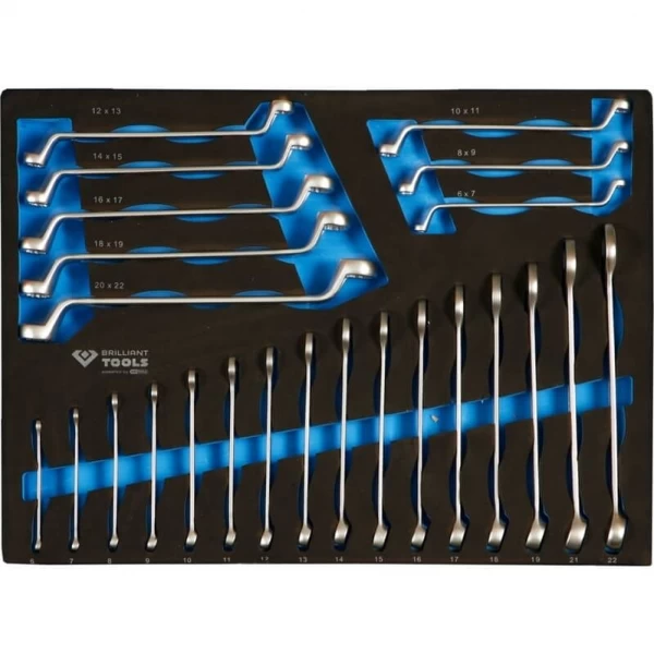Instrumentu ratiņi ar 7 atvilktnēm un 473 instrumentiem Brilliant Tools