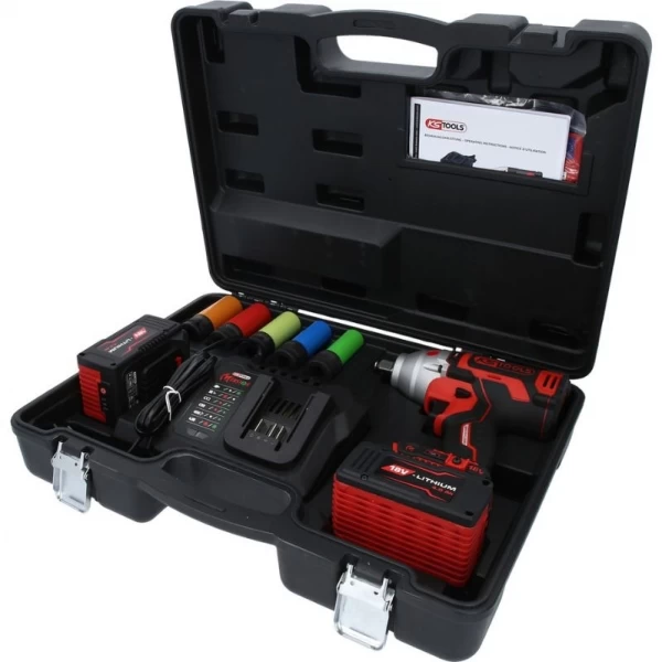 Akumulatora triecienatslēgas komplekts 1/2, 9 gab., eMONSTER KS Tools