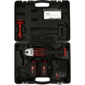 Akumulatora leņķa slīpmašīnas komplekts, 4 daļas eMONSTER KS Tools