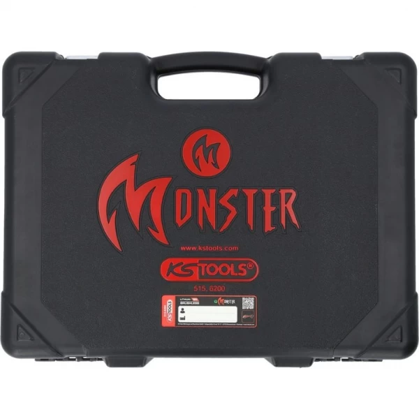 Akumulatora leņķa slīpmašīnas komplekts, 4 daļas eMONSTER KS Tools