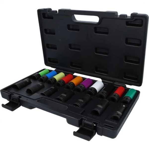 Speciālo muciņu komplekts 1/2" riteņu skrūvēm, 17 gab., MASTER KS Tools