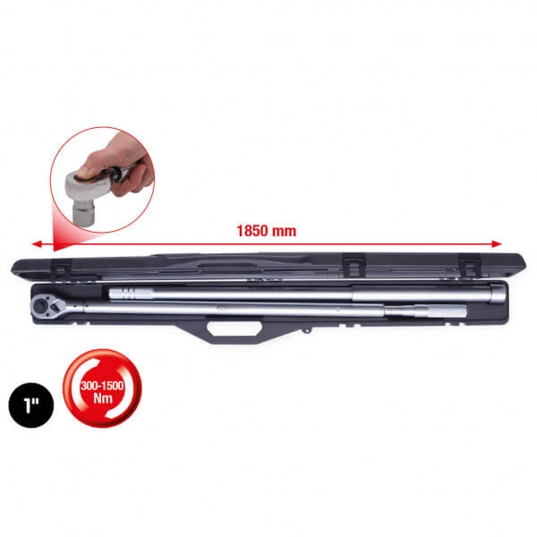 KS Tools Rūpnieciskā dinamometriskā atslēga 300-1 500 Nm