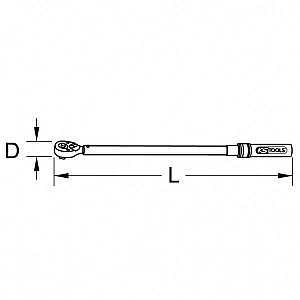 KS Tools Rūpnieciskā dinamometriskā atslēga 300-1 500 Nm