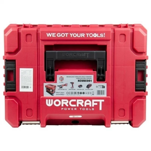 Набор аккумуляторной дрели-шуруповерта и угловой шлифмашины WORCRAFT XCUBE