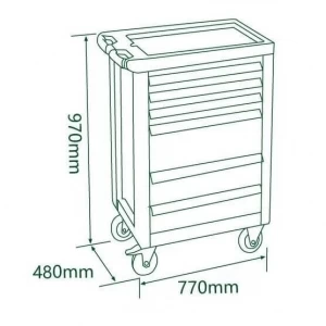 7-Drawer tool cabinet