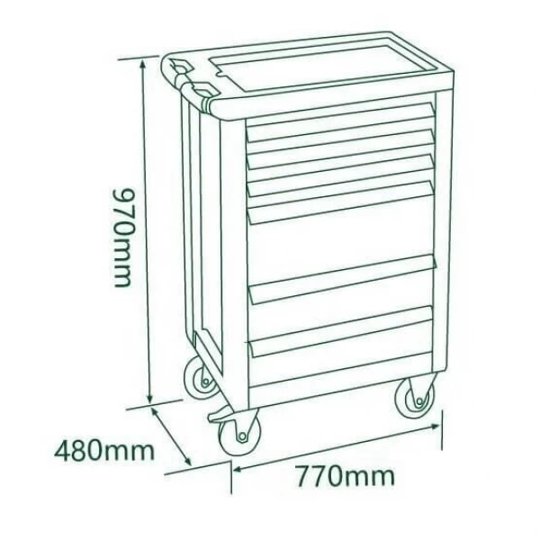7-Drawer tool cabinet