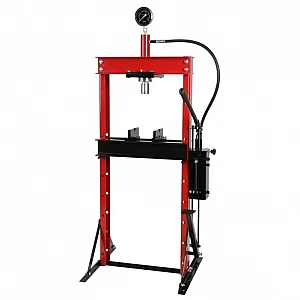 Hydraulic press with pressure gauge 20 t, foot operated