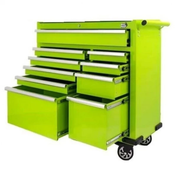 Tool trolley with 10 drawers
