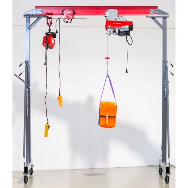 Передвижной козловой кран увеличенной ширины и высоты, 2 т, MW Tools