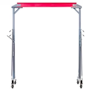 Mobilais portālceltnis, 1 t, ar 300 kg elektrisko ķēdes pacēlāju un 1 t ratiņiem, MW Tools