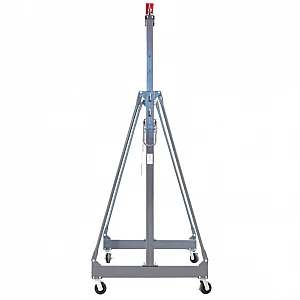 Mobilais portālceltnis, 2 t, ar 500/1000 kg elektrisko pacēlāju un ratiņiem, MW Tools