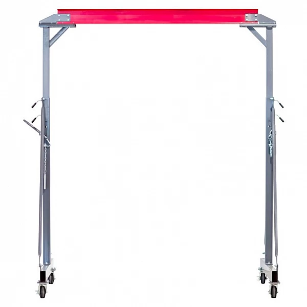 Mobile gantry crane, 3 t, with 3 t chain hoist and 5 t beam clamp, MW Tools