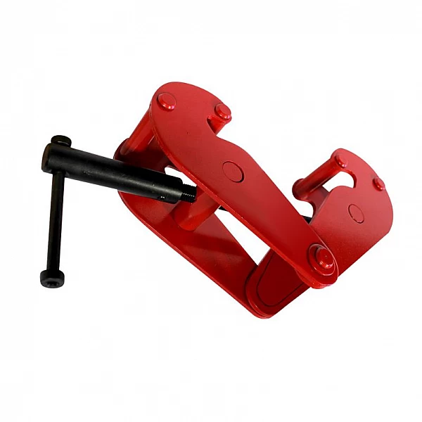 Mobile gantry crane, 3 t, with 3 t chain hoist and 5 t beam clamp, MW Tools