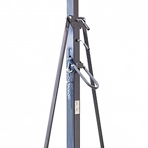 Mobile gantry crane, 3 t, with 3 t chain hoist and 5 t beam clamp, MW Tools
