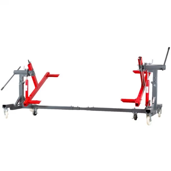 Rotējošs virsbūves statīvs, 2 t, ar 200 mm riteņiem, MW Tools