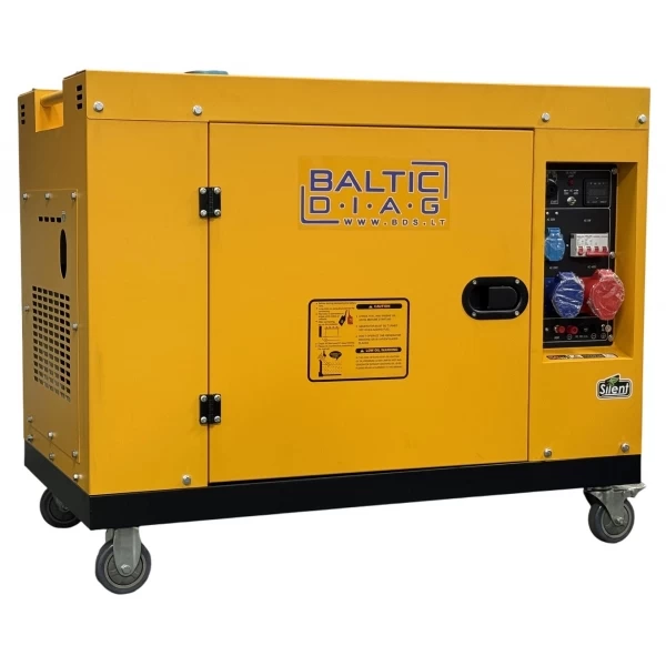 Mobilais dīzeļģenerators BD12500SE, 9,5 kW