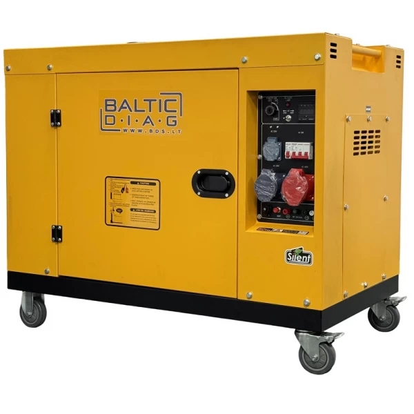 Mobilais dīzeļģenerators BD12500SE, 9,5 kW