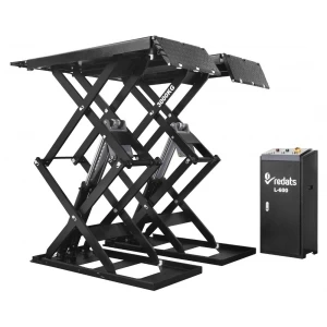 Floor-mounted double scissor lift, 3000 kg