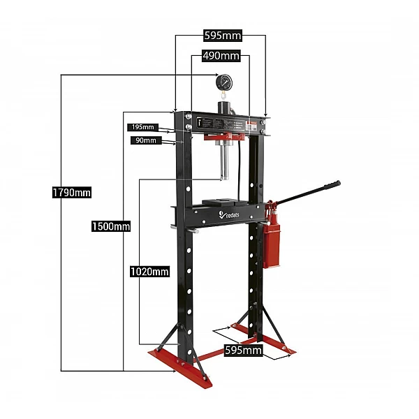 Hydraulic press 20 tons Redats H-370
