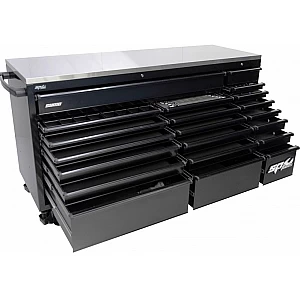 Mobile workbench with 21 drawers and steel workbench SP Tools USA Sumo series