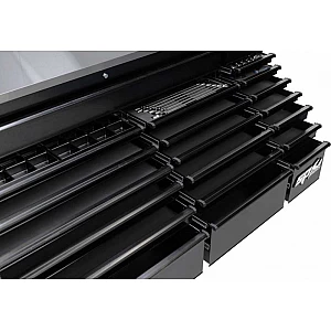 Mobile workbench with 21 drawers and steel workbench SP Tools USA Sumo series
