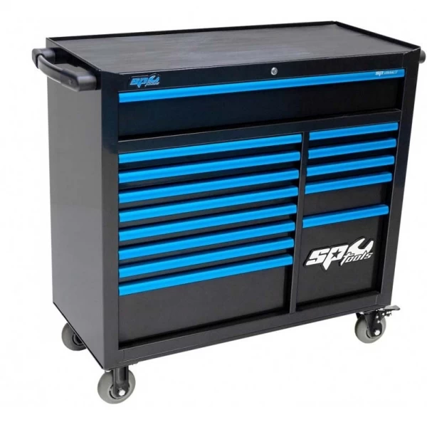Tool trolley with 14 drawers SP Tools Custom series