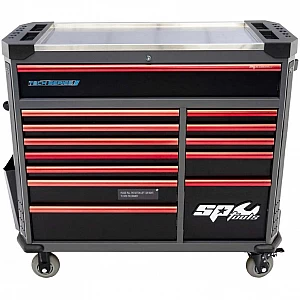 Tool trolley with 13 drawers and 411 tools SP Tools Tech Series