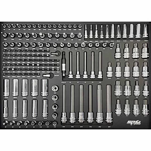 Tool trolley with 14 drawers and 425 tools SP Tools Custom Series