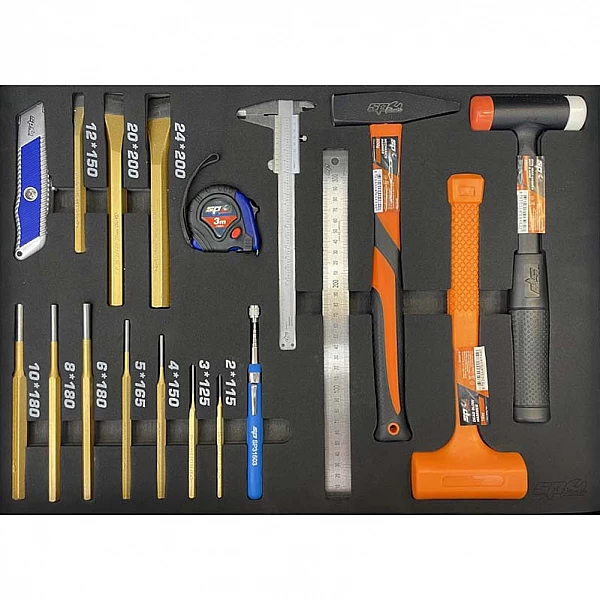 Tool trolley with 14 drawers and 425 tools SP Tools Custom Series