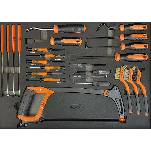 Инструментальная тележка с 9 ящиками и 387 инструментами SP Tools Tech Series