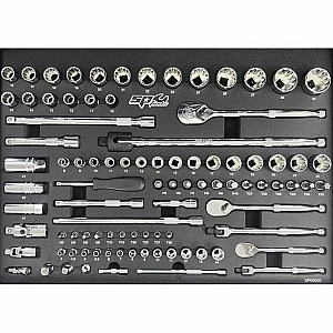 Инструментальная тележка с 233 инструментами и 7 ящиками SP Tools Custom Series