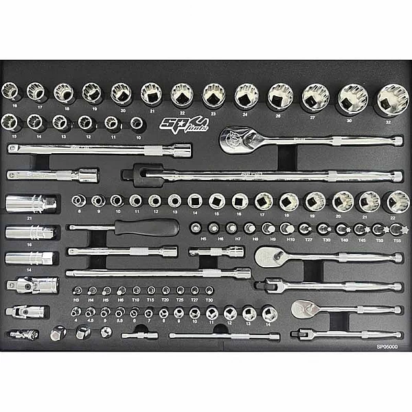 Инструментальная тележка с 233 инструментами и 7 ящиками SP Tools Custom Series