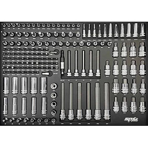 Инструментальная тележка с 7 ящиками и 334 инструментами SP Tools Custom Series