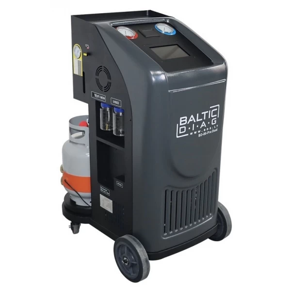 Automātiskā divu aukstumaģentu gaisa kondicionieru uzpildes stacija BD-80 PRO Dual Extra ar aukstumaģenta analizatoru