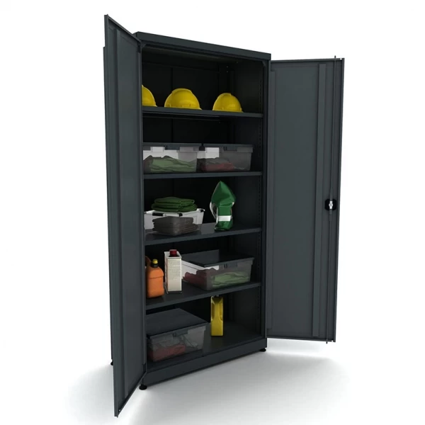 Metal workshop cabinet with 4 shelves Valkenpower