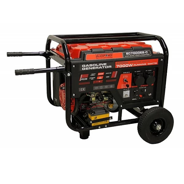 Benzīna ģenerators, 7 kW, ar elektrisko starteri, Valkenpower