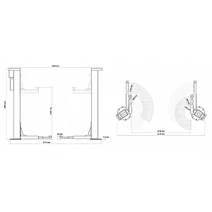 Weber C-2.30 two-column screw lift