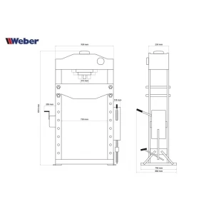 Гидравлический пресс Weber WZ-WP50, 50 т