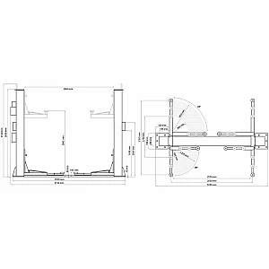 Weber Expert SJC-10XL elektrohidrauliskais divu kolonnu pacēlājs