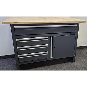 Workbench with wooden worktop